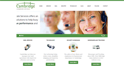 Desktop Screenshot of cambridgeservices.com