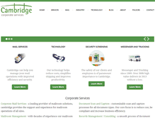 Tablet Screenshot of cambridgeservices.com